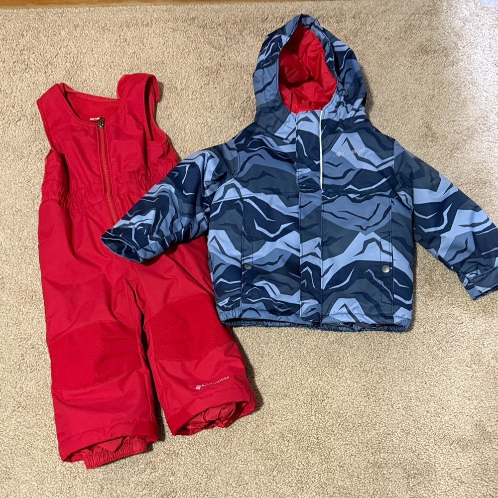 Columbia Kids Matching Set - Red and Blue